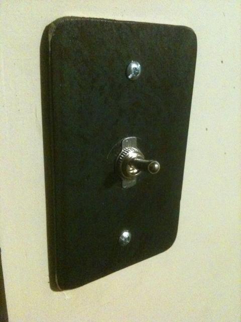 Steel switch plate