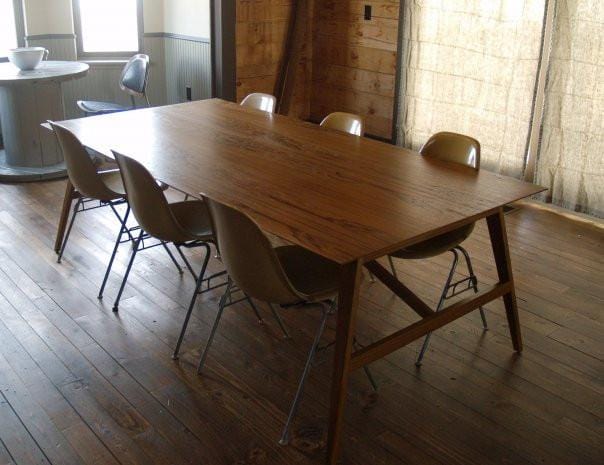 Mid-century inspired dining table