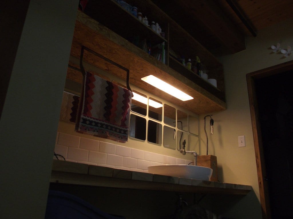 Construction wood cabinet