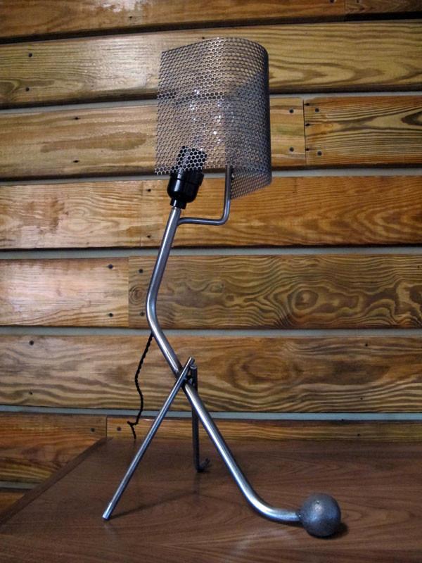 Scrap Metal Desk Lamp