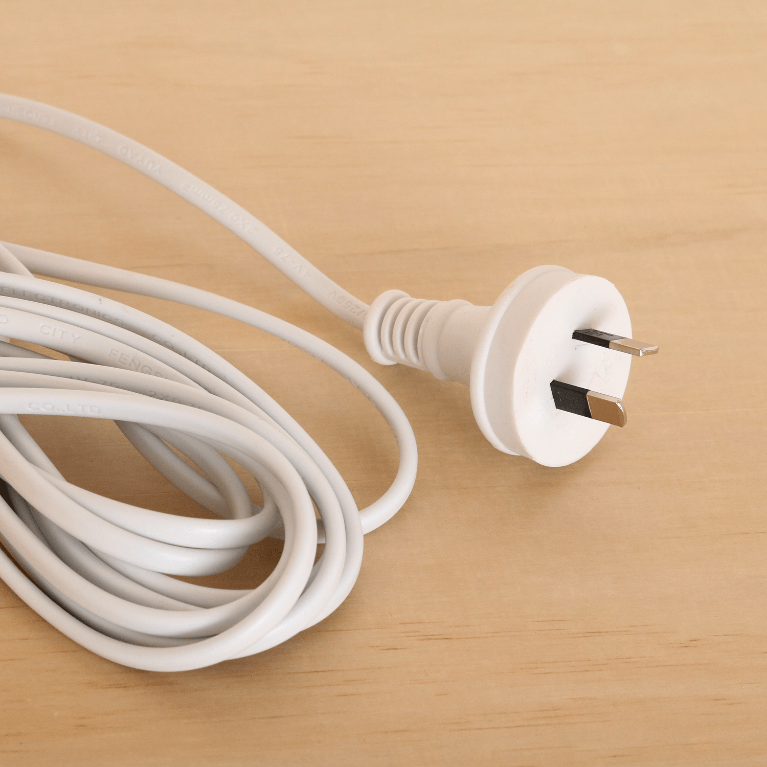 A white electrical cord