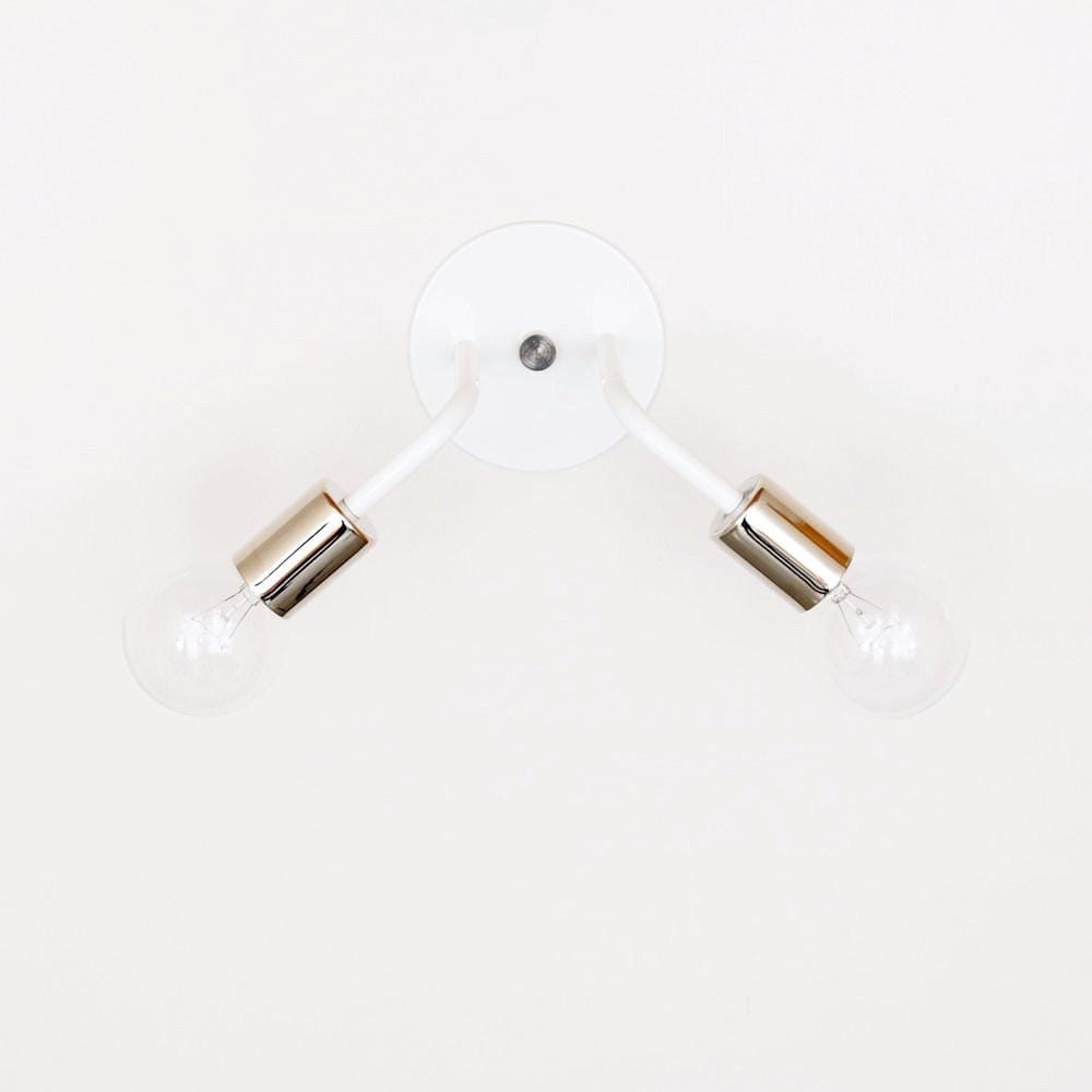 Double sconce: metal sockets Black / Nickel sockets onefortythree