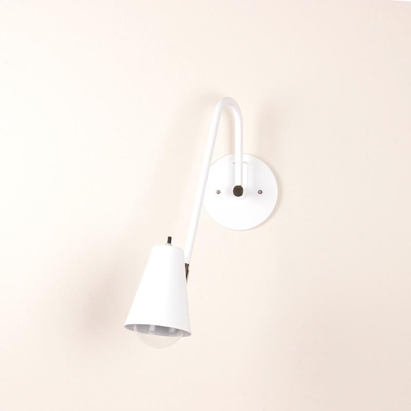 Hardwired Wallace lamp White lamp / White shade / Brass hardware onefortythree