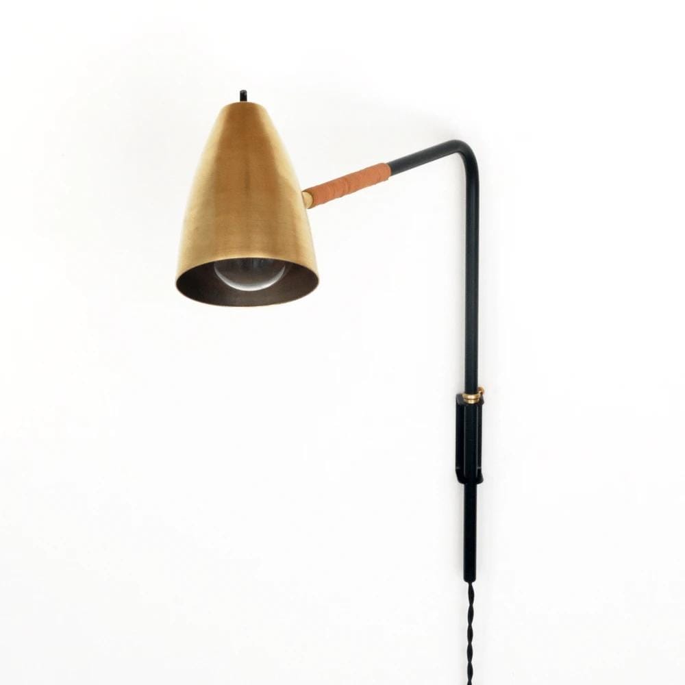 St. Germain lamp with leather onefortythree