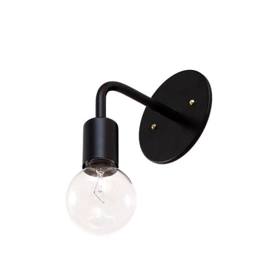 Wall sconce: solid color Black / Brass hardware onefortythree