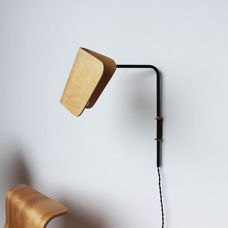 Molded plywood lamp