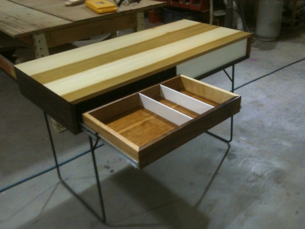 Scrap wood desk
