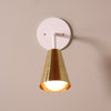 Monte Carlo wall sconce White / Brass shade onefortythree second