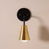 Monte Carlo wall sconce Black / Brass shade onefortythree second