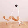 Acoustic guitar stand Black / Oak / Brass feet onefortythree second