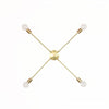 Brass ceiling light 4-arm onefortythree second