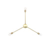 Brass ceiling light 3-arm onefortythree second