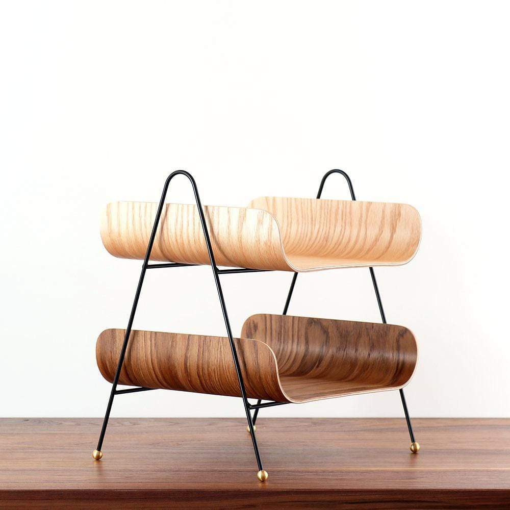 Desk organizer Walnut / Walnut / Black onefortythree