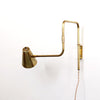 Double-jointed swing lamp onefortythree brass lamp and shade second