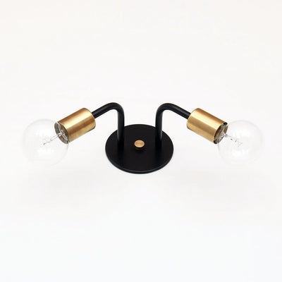 Double sconce: metal sockets Black / Brass sockets onefortythree