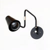 Hardwired Double-jointed lamp Black / Black shade / Nickel hardware onefortythree second