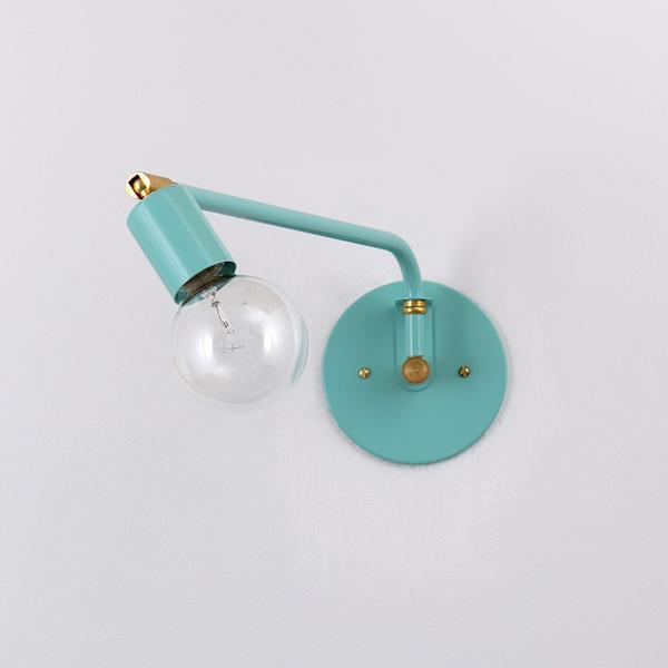 Hardwired swing lamp: 16" Paradise / Brass hardware / No switch onefortythree