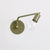 Hardwired swing lamp: 16" Cactus / Brass hardware / No switch onefortythree