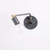 Hardwired swing lamp: 16" Limestone / Brass hardware / No switch onefortythree second