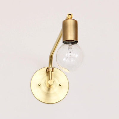 Hardwired swing lamp: 16" Brass / Brass hardware / No switch onefortythree