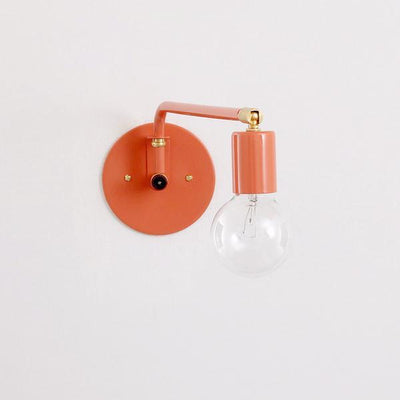 Hardwired swing lamp: 16" Flamingo / Brass hardware / No switch onefortythree