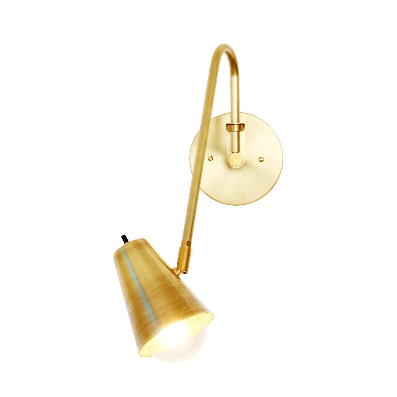 Hardwired Wallace lamp Brass lamp / Brass shade / Brass hardware onefortythree