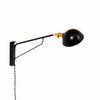 Industrial wall lamp Black / Brass hardware onefortythree second