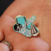 "Lighten up" enamel pin onefortythree second