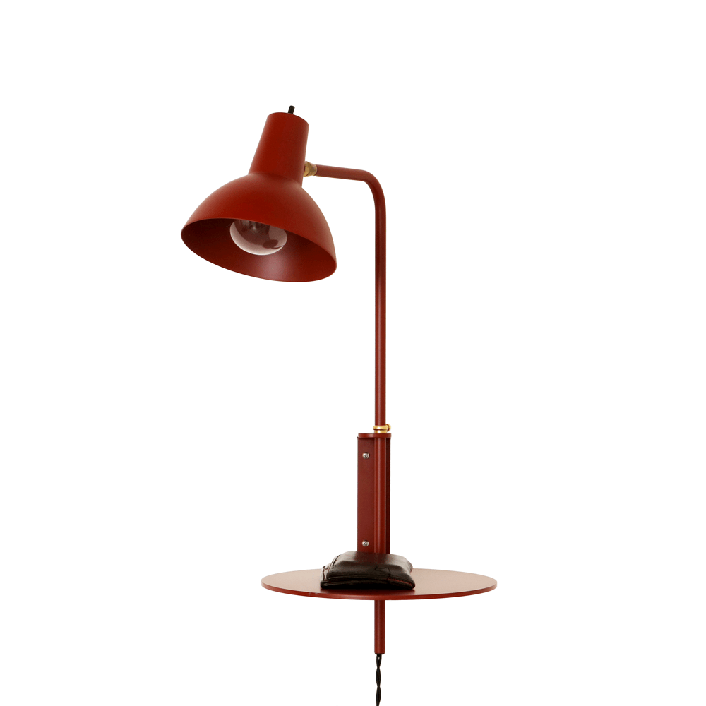 Night shelf Red Rock / Red Rock shade / Brass hardware onefortythree