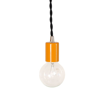 Pendant lamp: plug-in Wildflower / Black cord / Brass hardware onefortythree