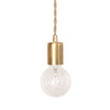 Pendant lamp: plug-in Brass / Black cord / Brass hardware onefortythree second