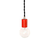 Pendant lamp: plug-in Atomic / Black cord / Brass hardware onefortythree second