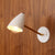 Pinyon sconce White/Walnut / Brass hardware onefortythree