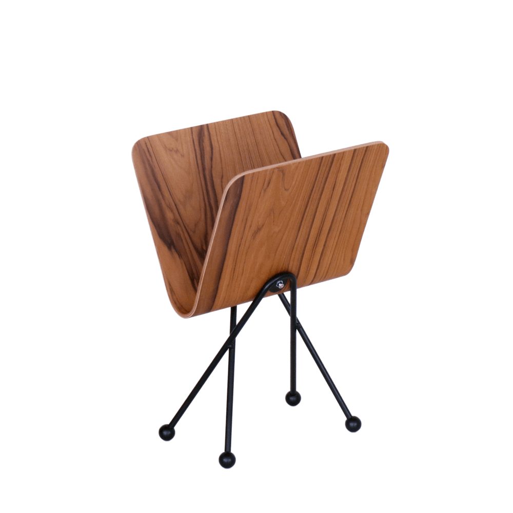 Plywood magazine rack Teak / Black onefortythree