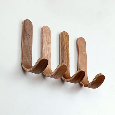 Hardwood Wood Hooks for Walls