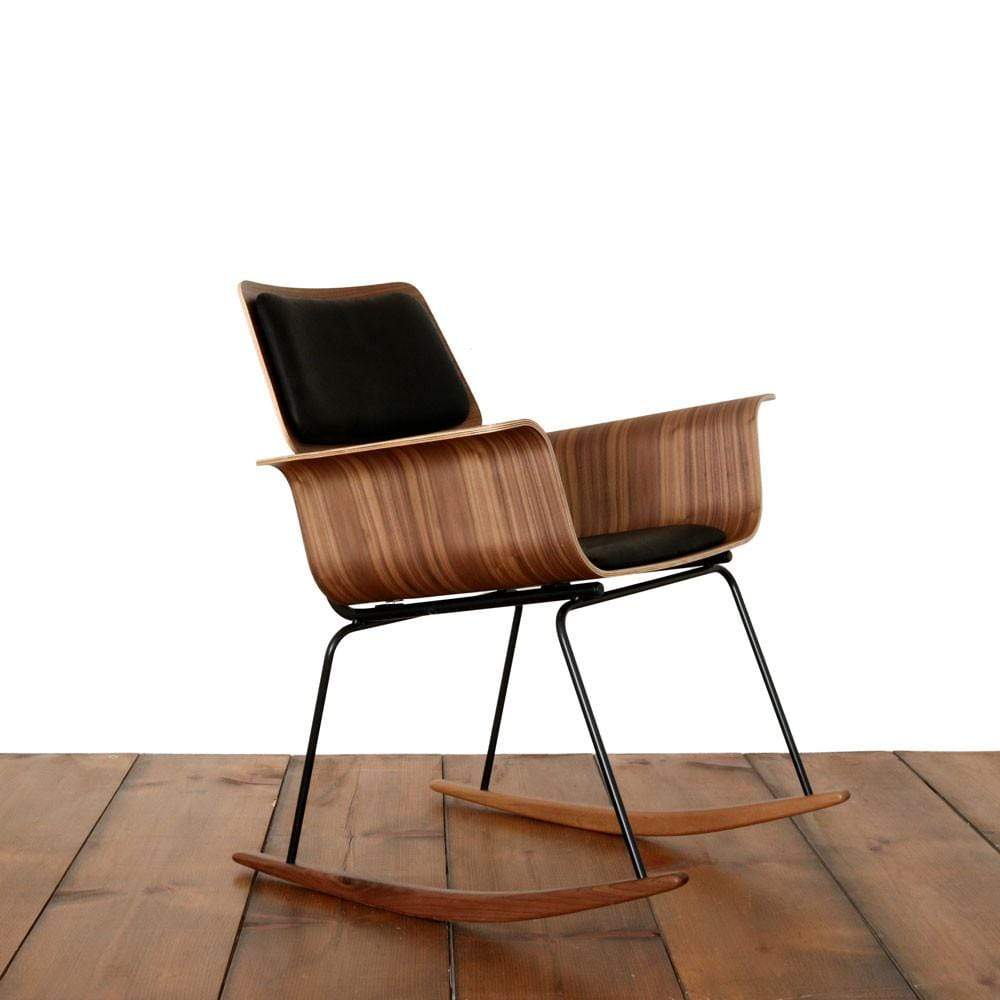 Roxy rocker Walnut / Leather - Black onefortythree