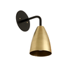 Shaded sconce: metal shade Black / Brass shade / Full (uncut) onefortythree second