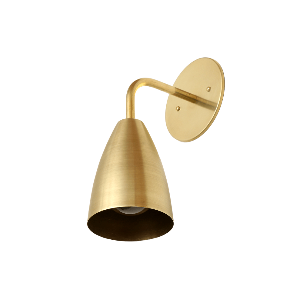 Shaded sconce: solid color Brass / Brass hardware onefortythree