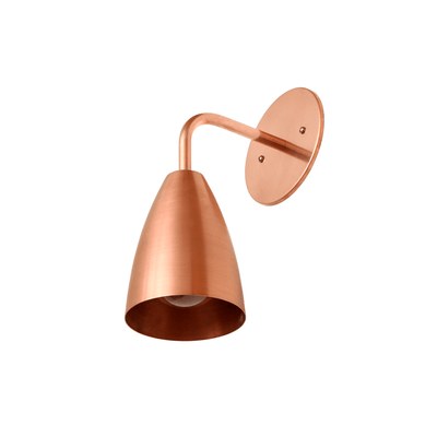 Shaded sconce: solid color Copper / Copper hardware onefortythree