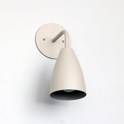 Shaded sconce: solid color Diamondback / Brass hardware onefortythree