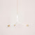 Socket chandelier White 3-arm / White sockets / Beige 36" cord onefortythree