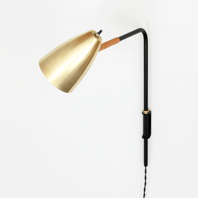 St. Germain lamp with leather onefortythree