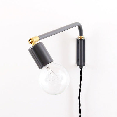 Swing lamp: 16" Limestone / Brass hardware / Metal (same as lamp) onefortythree