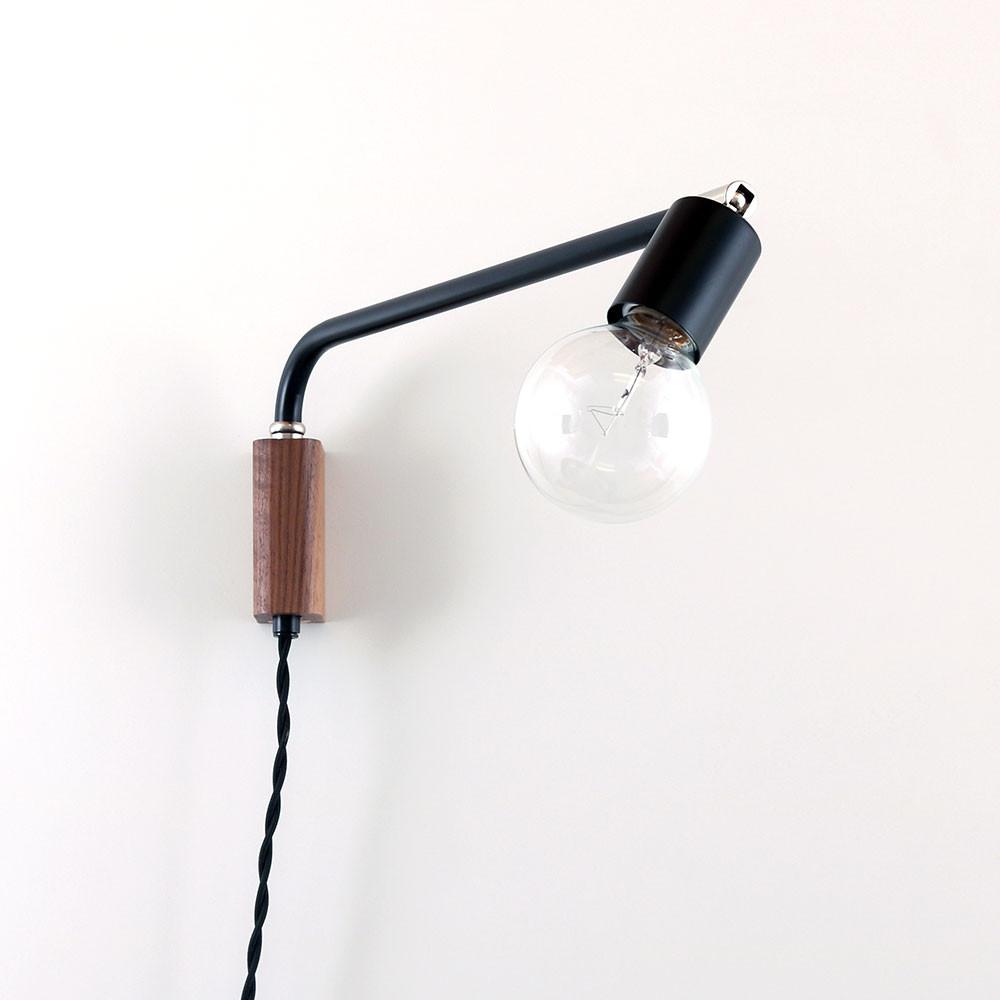 Swing lamp: 16" Black / Brass hardware / Metal (same as lamp) onefortythree