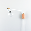 Swing lamp: 16" White / Brass hardware / Metal (same as lamp) onefortythree second