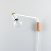Swing lamp: 24" White / Brass / Metal (same as lamp) onefortythree second