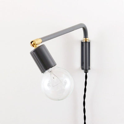 Swing lamp: 24" Limestone / Brass / Metal (same as lamp) onefortythree