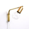 Swing lamp: 24" Brass / Brass / Metal (same as lamp) onefortythree second
