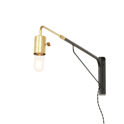 Telescoping Otis lamp Black lamp / Brass onefortythree
