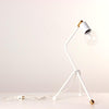 Tripod desk lamp Gloss White / Brass / Brass socket onefortythree second
